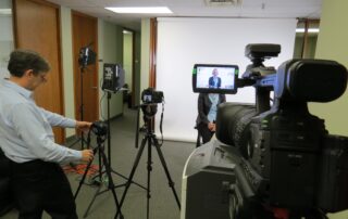 On site corporate video production with three cameras in Markham.