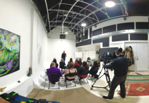 NLP in studio training video production at our Markham Film Studio Genie Lamp Studios.