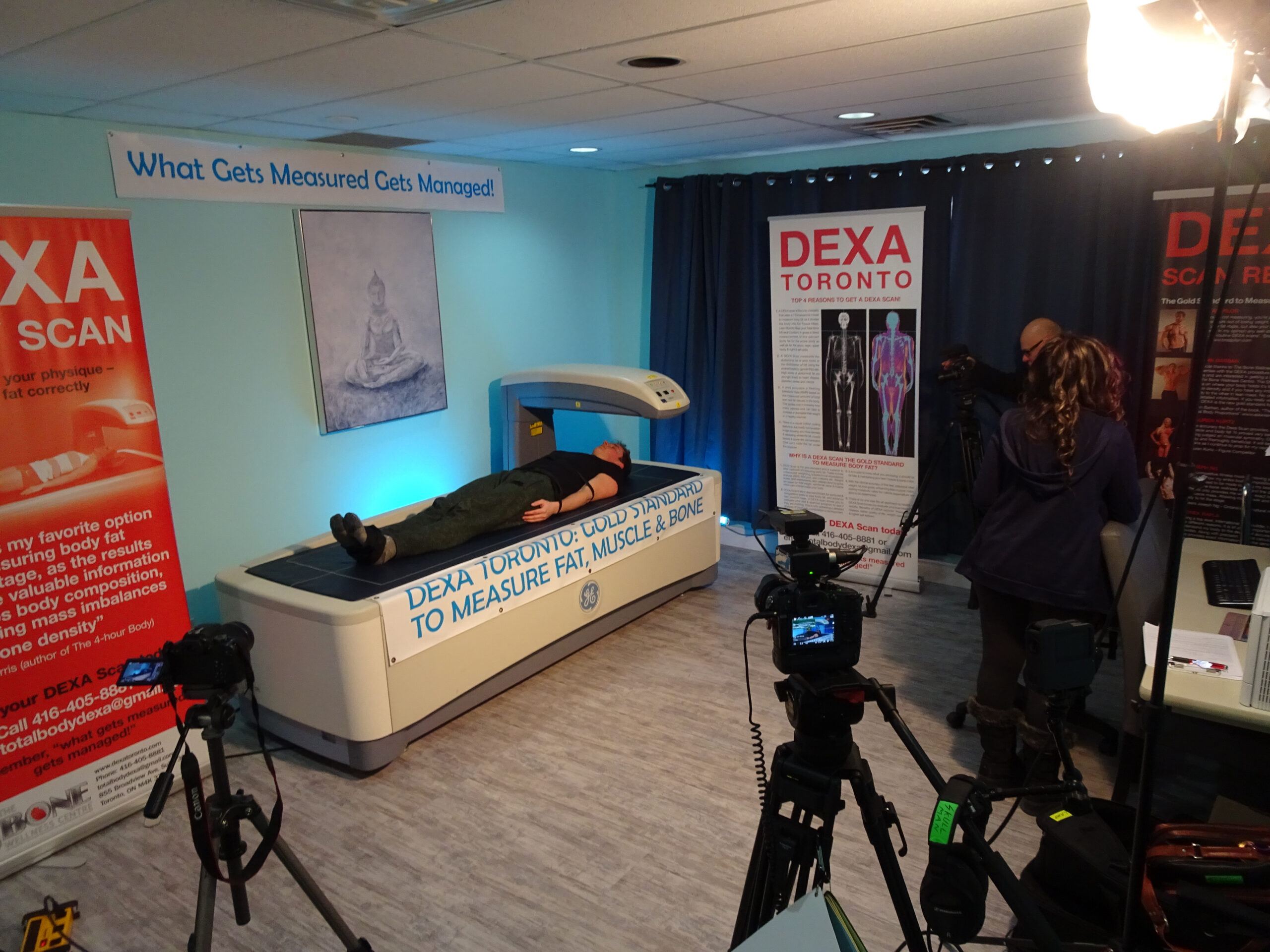 Documentary video production on site at DEXA in Toronto.