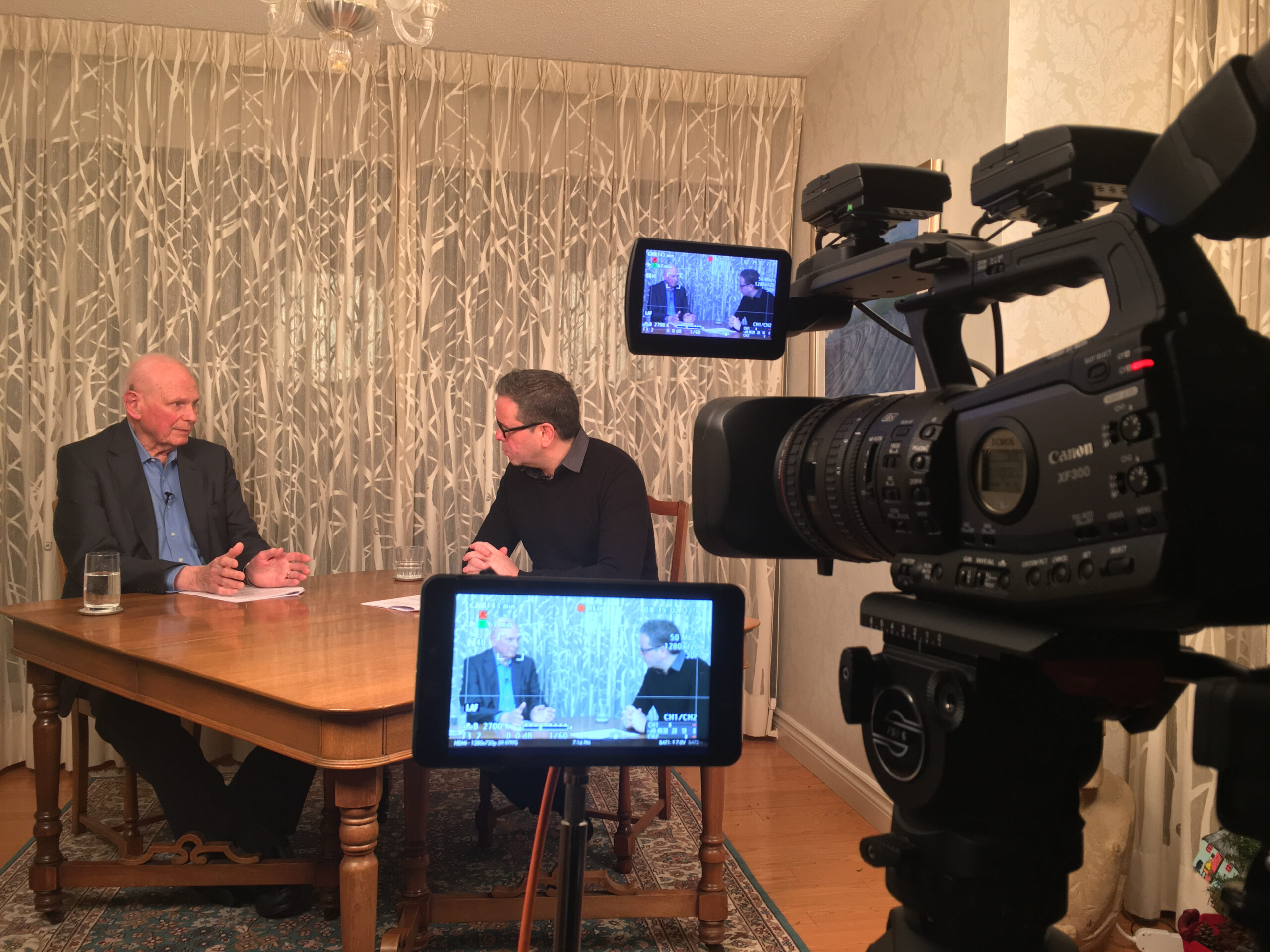 Paul Hellyer interview on site video production in Markham.